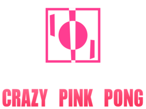einfaches logo crazypinkpong