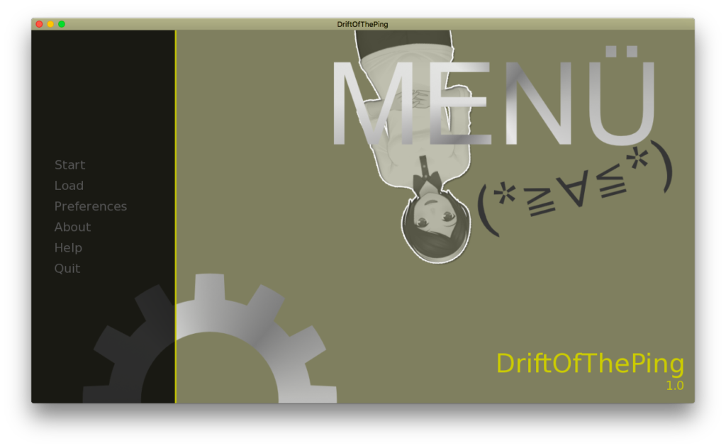 DriftOfThePong VN Visual Novel Screenshoot 1